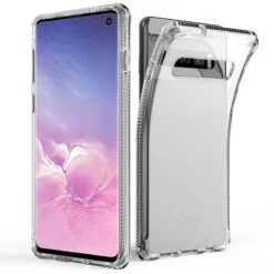 Coque Souple ITSKINS Spectrum Clear Samsung Galaxy S10 -Mobilemania Magasin coque souple itskins spectrum clear samsung galaxy s10 1