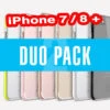 DuoPack Coque FLOVEME Hybride Avec Contour Renforcés Apple IPhone 7/8 Plus -Mobilemania Magasin duopack coque floveme hybride avec contour renforces apple iphone 78 plus