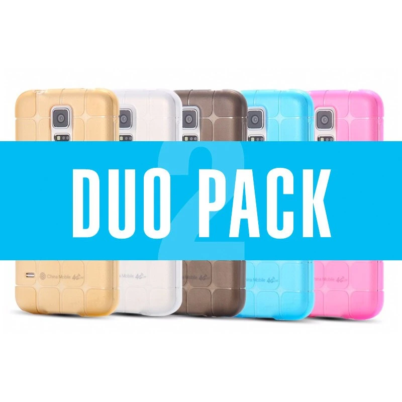 DUOPACK Coque Square Grid Samsung Galaxy S5 3 DUOPACK Coque Square Grid Samsung Galaxy S5