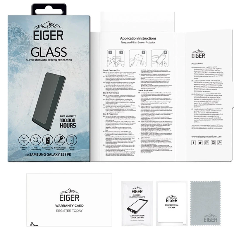 Eiger - Galaxy S21 FE 5G Protection écran 2.5D GLASS 6 Eiger - Galaxy S21 FE 5G Protection écran 2.5D GLASS – Image 4