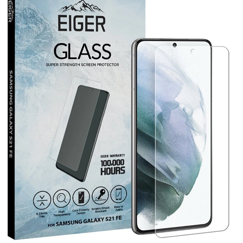 Eiger - Galaxy S21 FE 5G Protection écran 2.5D GLASS 3 Eiger - Galaxy S21 FE 5G Protection écran 2.5D GLASS