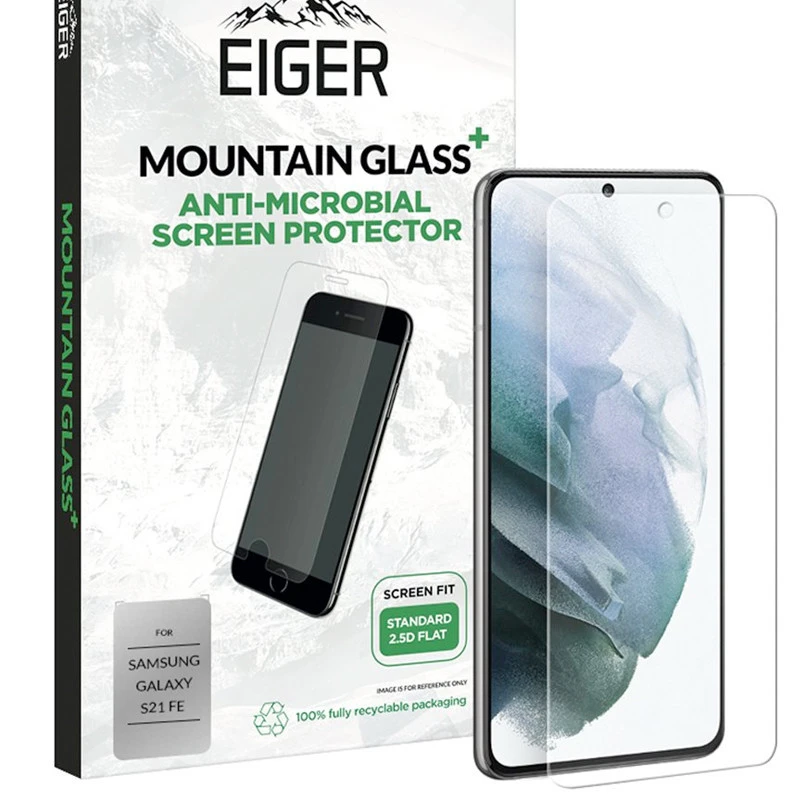 Eiger - Galaxy S21 FE 5G Protection écran MOUNTAIN 2.5D GLASS PLUS 3 Eiger - Galaxy S21 FE 5G Protection écran MOUNTAIN 2.5D GLASS PLUS