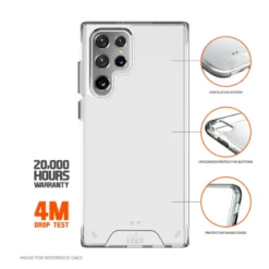 Eiger - Galaxy S22 Ultra 5G Coque Rigide Glacier Transparente -Mobilemania Magasin eiger galaxy s22 ultra 5g coque rigide glacier transparente 1