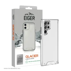 Eiger - Galaxy S22 Ultra 5G Coque Rigide Glacier Transparente -Mobilemania Magasin eiger galaxy s22 ultra 5g coque rigide glacier transparente 2