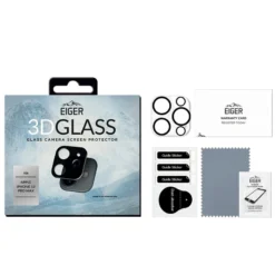Eiger - IPhone 13 PRO MAX Protection Camera 3D GLASS -Mobilemania Magasin eiger iphone 13 pro max protection camera 3d glass 2