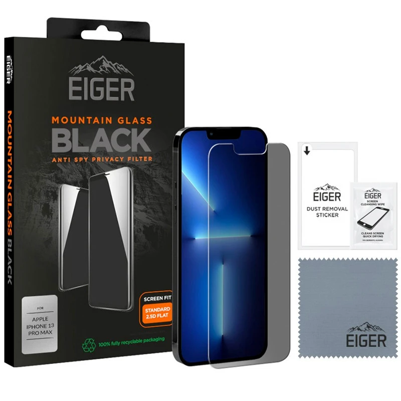 Eiger - IPhone 13 PRO MAX/iPhone 14 Plus Protection écran MOUNTAIN GLASS PRIVACY 6 Eiger - IPhone 13 PRO MAX/iPhone 14 Plus Protection écran MOUNTAIN GLASS PRIVACY – Image 4