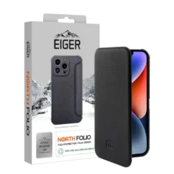 Eiger - IPhone 14 Etui Folio NORTH Noir