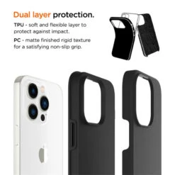 Eiger - IPhone 14 PRO Coque Rigide NORTH Case Noir -Mobilemania Magasin eiger iphone 14 pro coque rigide north case noir 3
