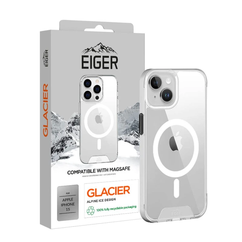 Eiger - IPhone 15 Coque Rigide GLACIER MagSafe Clair 3 Eiger - IPhone 15 Coque Rigide GLACIER MagSafe Clair