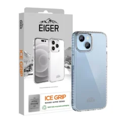 Eiger - IPhone 15 Coque Souple ICE GRIP Case Clair