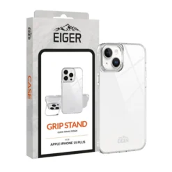 Eiger - IPhone 15 Plus Coque Rigide Grip Stand Case Clair