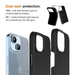 Eiger - IPhone 15 Plus Coque Rigide NORTH Case Noir -Mobilemania Magasin eiger iphone 15 plus coque rigide north case noir 2