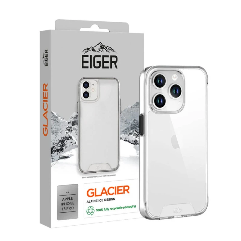 Eiger - IPhone 15 PRO Coque Rigide GLACIER Clair 3 Eiger - IPhone 15 PRO Coque Rigide GLACIER Clair