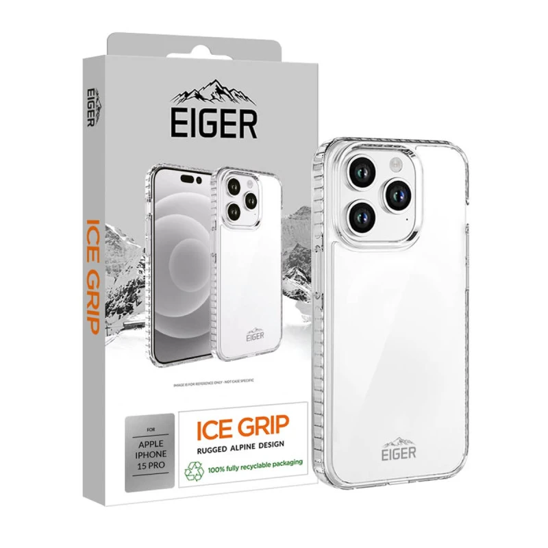 Eiger - IPhone 15 PRO Coque Souple ICE GRIP Case Clair 3 Eiger - IPhone 15 PRO Coque Souple ICE GRIP Case Clair