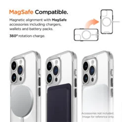 Eiger - IPhone 15 PRO MAX Coque Rigide GLACIER MagSafe Clair -Mobilemania Magasin eiger iphone 15 pro max coque rigide glacier magsafe clair 3