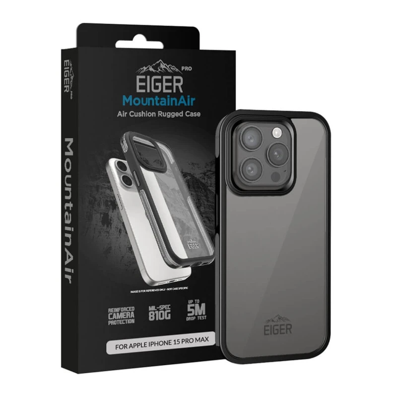 Eiger - IPhone 15 PRO MAX Coque Rigide MountainAir Noir 3 Eiger - IPhone 15 PRO MAX Coque Rigide MountainAir Noir