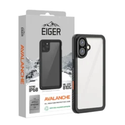 Eiger - IPhone 16 Coque Rigide AVALANCHE Noir