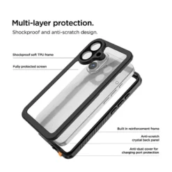 Eiger - IPhone 16 Coque Rigide AVALANCHE Noir -Mobilemania Magasin eiger iphone 16 coque rigide avalanche noir 3