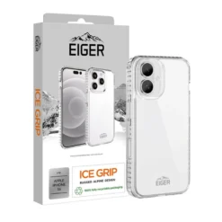 Eiger - IPhone 16 Coque Souple ICE GRIP Case Clair