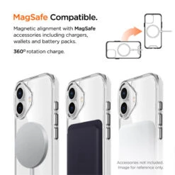 Eiger - IPhone 16 Plus Coque Rigide GLACIER MagSafe Clair -Mobilemania Magasin eiger iphone 16 plus coque rigide glacier magsafe clair 2