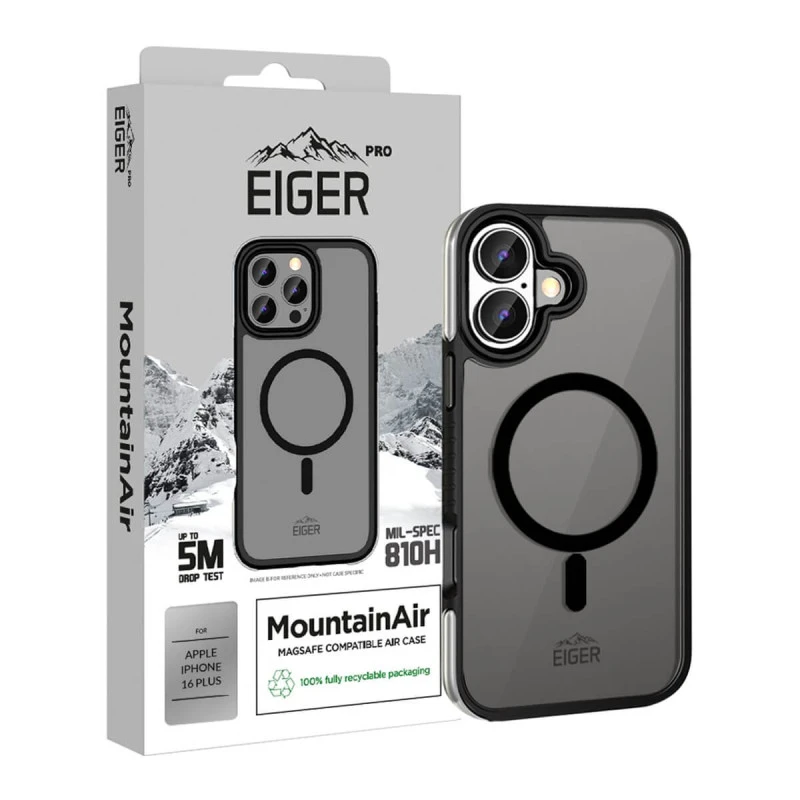 Eiger - IPhone 16 Plus Coque Rigide MountainAir MagSafe Noir 3 Eiger - IPhone 16 Plus Coque Rigide MountainAir MagSafe Noir