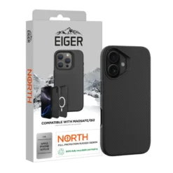 Eiger - IPhone 16 Plus Coque Rigide NORTH Case MagSafe Noir