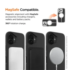 Eiger - IPhone 16 Plus Coque Rigide NORTH Case MagSafe Noir 10 Eiger - IPhone 16 Plus Coque Rigide NORTH Case MagSafe Noir -Mobilemania Magasin eiger iphone 16 plus coque rigide north case magsafe noir 3