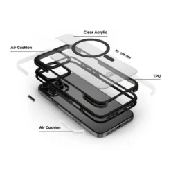 Eiger - IPhone 16 PRO Coque Rigide MountainAir MagSafe Noir -Mobilemania Magasin eiger iphone 16 pro coque rigide mountainair magsafe noir 3