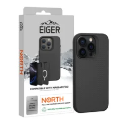 Eiger - IPhone 16 PRO Coque Rigide NORTH Case MagSafe Noir
