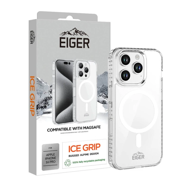 Eiger - IPhone 16 PRO Coque Souple ICE GRIP MagSafe Case Clair 4 Eiger - IPhone 16 PRO Coque Souple ICE GRIP MagSafe Case Clair – Image 2