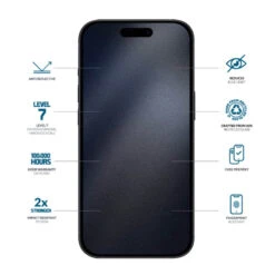 Eiger - IPhone 16 PRO MAX Protection écran MOUNTAIN GLASS BLUE EDGE -Mobilemania Magasin eiger iphone 16 pro max protection ecran mountain glass blue edge 1