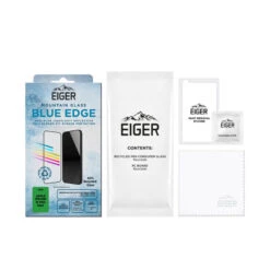 Eiger - IPhone 16 PRO MAX Protection écran MOUNTAIN GLASS BLUE EDGE -Mobilemania Magasin eiger iphone 16 pro max protection ecran mountain glass blue edge 4