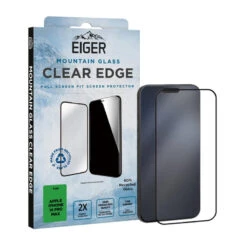 Eiger - IPhone 16 PRO MAX Protection écran MOUNTAIN GLASS CLEAR EDGE -Mobilemania Magasin eiger iphone 16 pro max protection ecran mountain glass clear edge 1