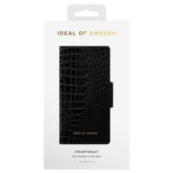 IDeal Of Sweden - IPhone 12 PRO MAX Etui 2in1 Neo Black Croco -Mobilemania Magasin etui coque 2 en 1 ideal of sweden neo black croco atelier wallet series apple iphone 12 pro max 5