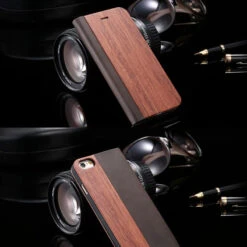 Etui Folio Natural Wood Apple IPhone 6/6S Plus -Mobilemania Magasin etui folio natural wood apple iphone 66s plus 1