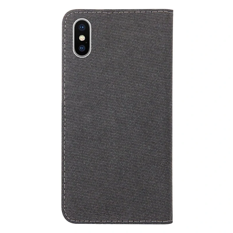 Etui Folio Portefeuille Denim Series Apple IPhone X/XS 4 Etui Folio Portefeuille Denim Series Apple IPhone X/XS – Image 2