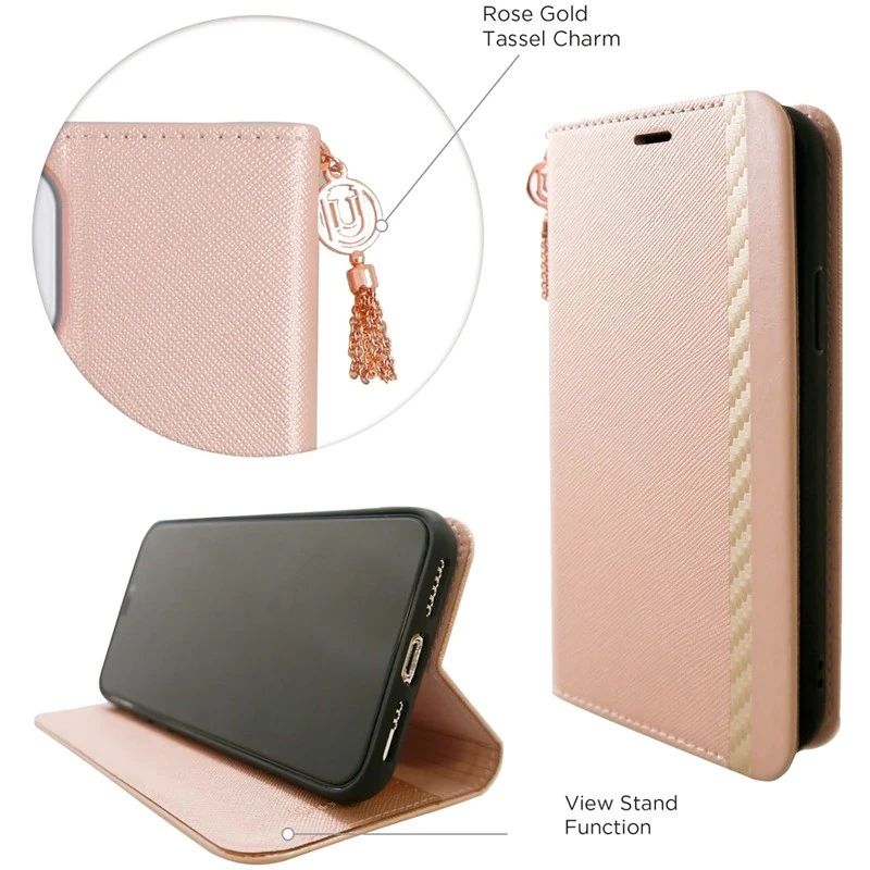 Etui Folio Uunique Saffiano Flower Apple IPhone 11 5 Etui Folio Uunique Saffiano Flower Apple IPhone 11 – Image 3