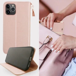 Etui Folio Uunique Saffiano Flower Apple IPhone 11 PRO -Mobilemania Magasin etui folio uunique saffiano flower apple iphone 11 pro 1