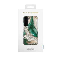 IDeal Of Sweden - Galaxy S22 5G Coque Golden Jade Marble -Mobilemania Magasin ideal of sweden galaxy s22 5g coque golden jade marble 2