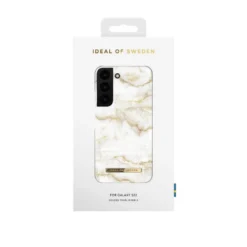 IDeal Of Sweden - Galaxy S22 5G Coque Golden Pearl Marble -Mobilemania Magasin ideal of sweden galaxy s22 5g coque golden pearl marble 2