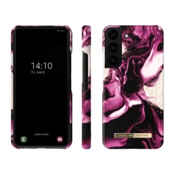 IDeal Of Sweden - Galaxy S22 Plus 5G Coque Golden Ruby Marble -Mobilemania Magasin ideal of sweden galaxy s22 plus 5g coque golden ruby marble 1