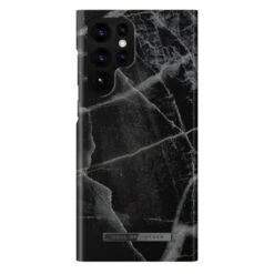 IDeal Of Sweden - Galaxy S22 Ultra 5G Coque Black Thunder Marble