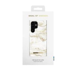 IDeal Of Sweden - Galaxy S22 Ultra 5G Coque Golden Pearl Marble -Mobilemania Magasin ideal of sweden galaxy s22 ultra 5g coque golden pearl marble 2