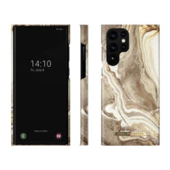 IDeal Of Sweden - Galaxy S22 Ultra 5G Coque Golden Sand Marble -Mobilemania Magasin ideal of sweden galaxy s22 ultra 5g coque golden sand marble 1