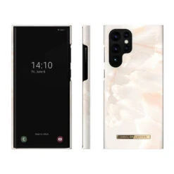 IDeal Of Sweden - Galaxy S22 Ultra 5G Coque Rose Pearl Marble -Mobilemania Magasin ideal of sweden galaxy s22 ultra 5g coque rose pearl marble 1
