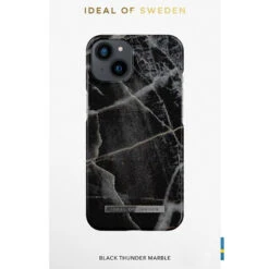 IDeal Of Sweden - IPhone 13 Coque Black Thunder Marble -Mobilemania Magasin ideal of sweden iphone 13 coque black thunder marble 5