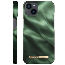 IDeal Of Sweden - IPhone 13 Coque Emerald Satin -Mobilemania Magasin ideal of sweden iphone 13 coque emerald satin 1