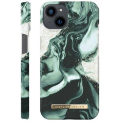 IDeal Of Sweden - IPhone 13 Coque Golden Olive Marble -Mobilemania Magasin ideal of sweden iphone 13 coque golden olive marble 1