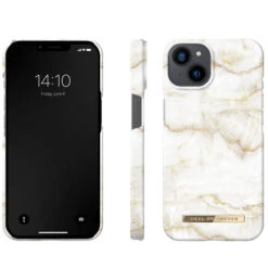 IDeal Of Sweden - IPhone 13 Coque Golden Pearl Marble -Mobilemania Magasin ideal of sweden iphone 13 coque golden pearl marble 2