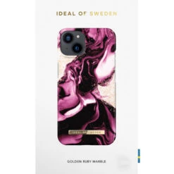 IDeal Of Sweden - IPhone 13 Coque Golden Ruby Marble -Mobilemania Magasin ideal of sweden iphone 13 coque golden ruby marble 5